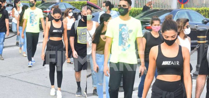 Deepika Padukone et Siddhant Chaturvedi se dirigent vers une autre journée de tournage à Alibag