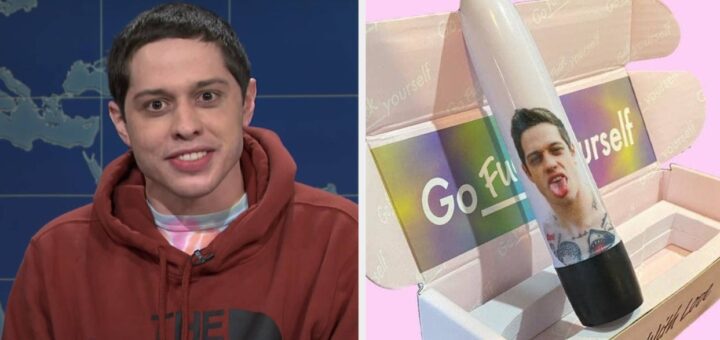 Vibromasseur Pete Davidson vendant sur Etsy et OMG