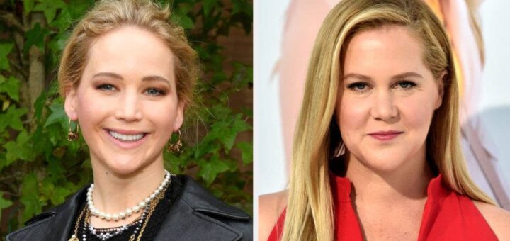 Jennifer Lawrence Amy Schumer assister à un rallye, photo de bosse