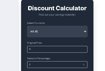 Discount Calculator