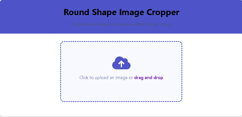 Round Image Cropper