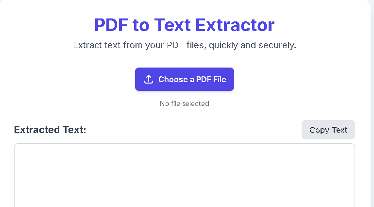 PDF to Text Extractor