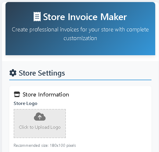 Store Invoice Maker