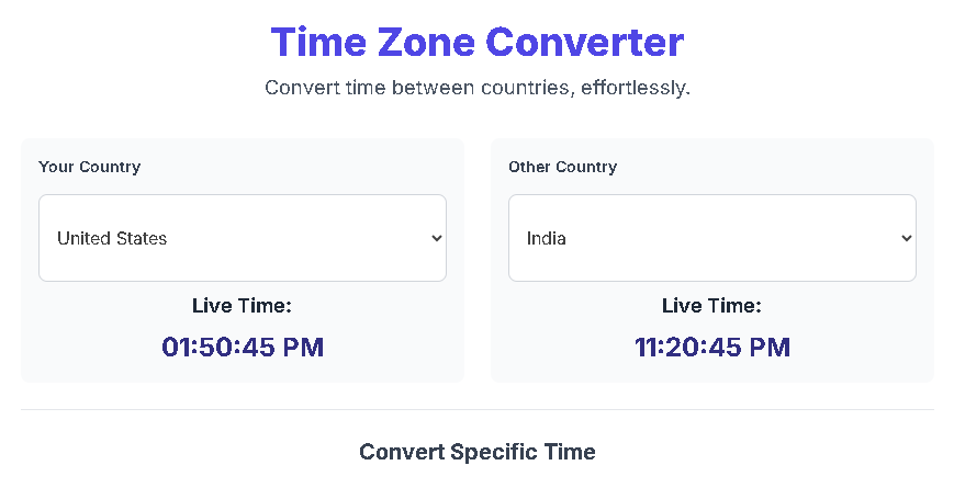 Time Zone Converter