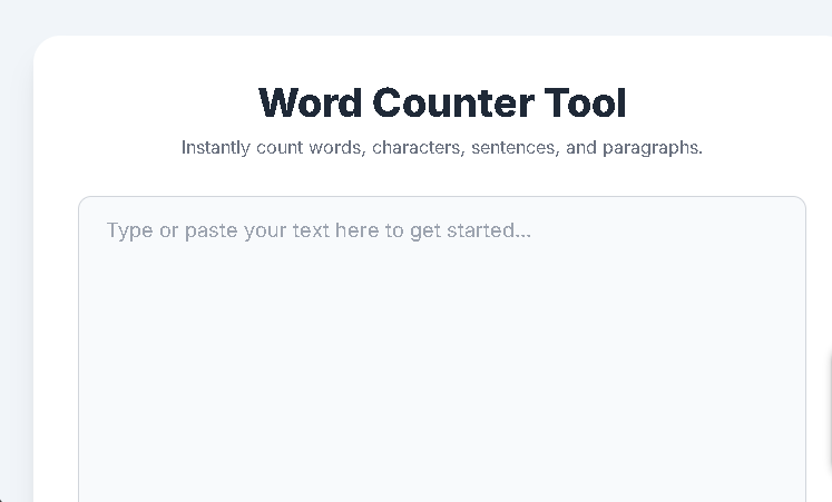 Word Counter Tool